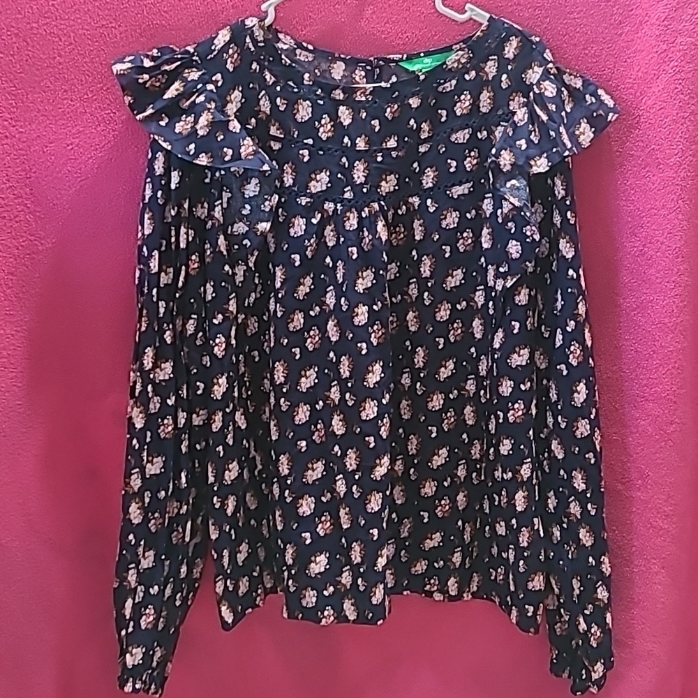 NWT Dip Floral Longsleeve Top